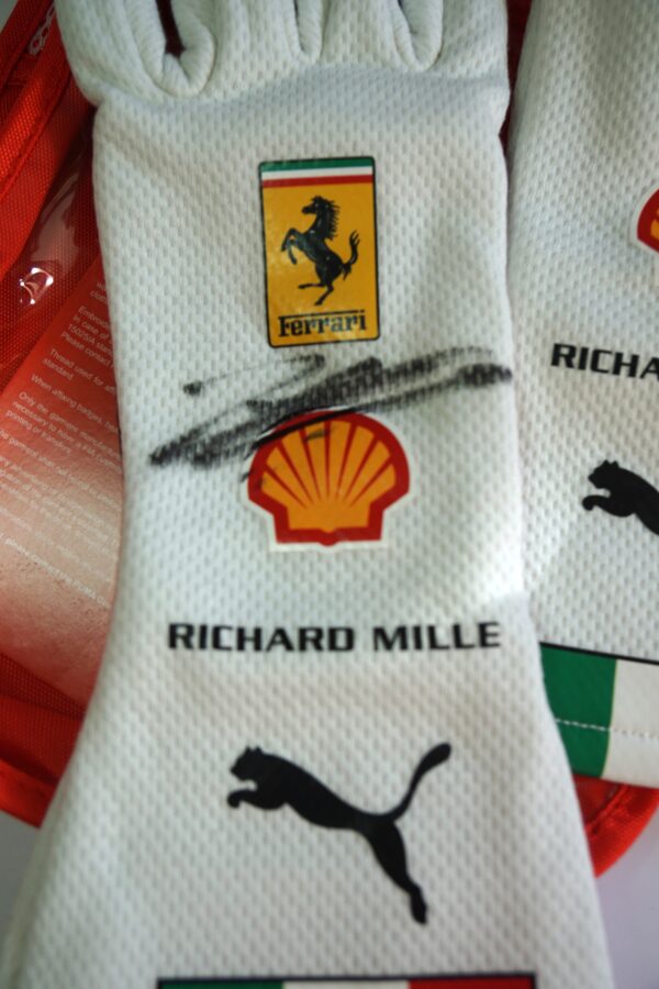 2025 Monza GP Official signed authentic Charles Leclerc gloves from Ferrari F1 team