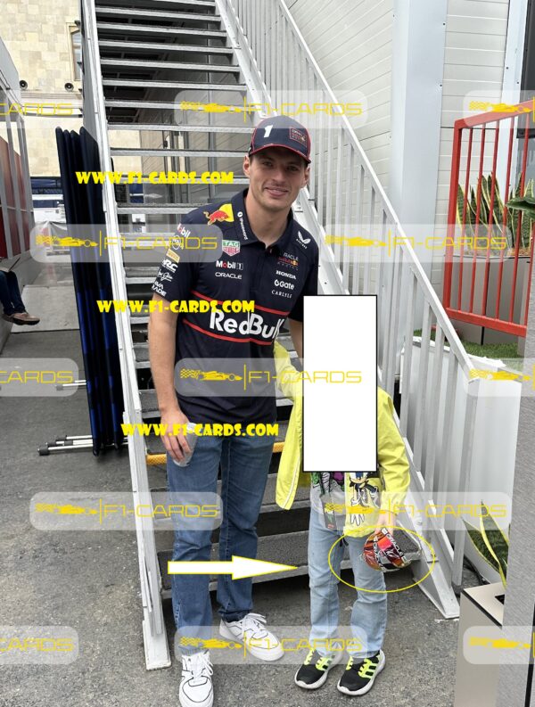 Max Verstappen signed scale model helmet 2023 Las Vegas GP