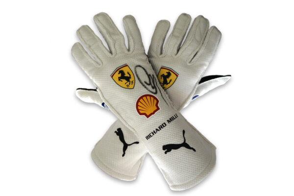 2025 Miami GP Official signed authentic Lewis Hamilton's gloves from Ferrari F1 team