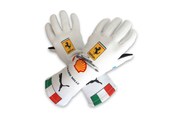 2025 Monza GP Official signed authentic Charles Leclerc gloves from Ferrari F1 team