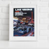 Poster. 2024 Las Vegas GP  - signed by driver George Russell