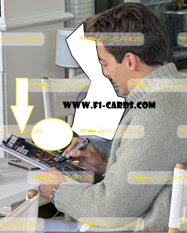 Poster. 2024 Las Vegas GP  - signed by driver George Russell