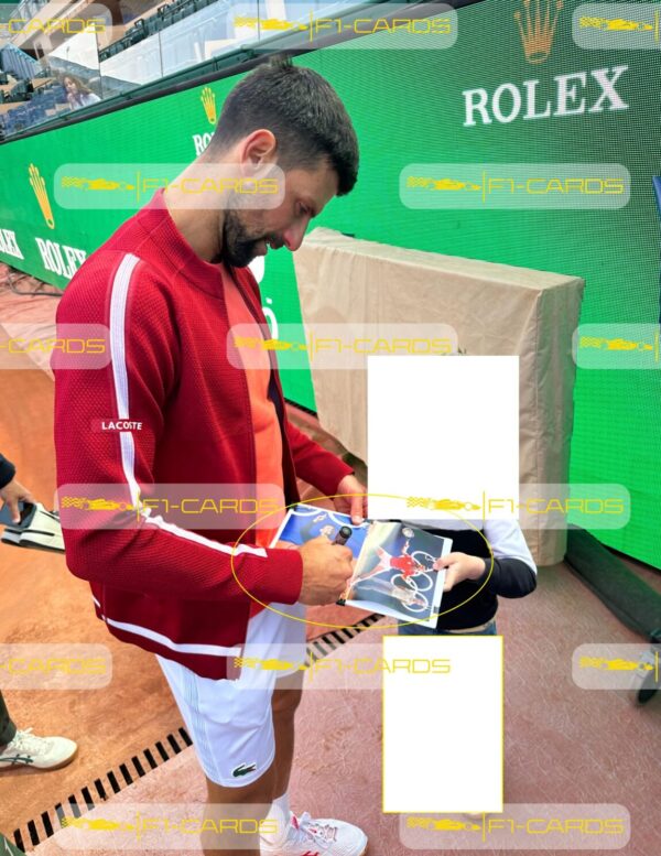 Photograph "2024 Olimpic Champion"  signed by Novak Djokovic