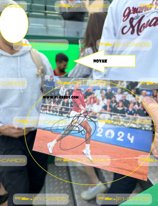 Photograph "2024 Olimpic Champion"  signed by Novak Djokovic