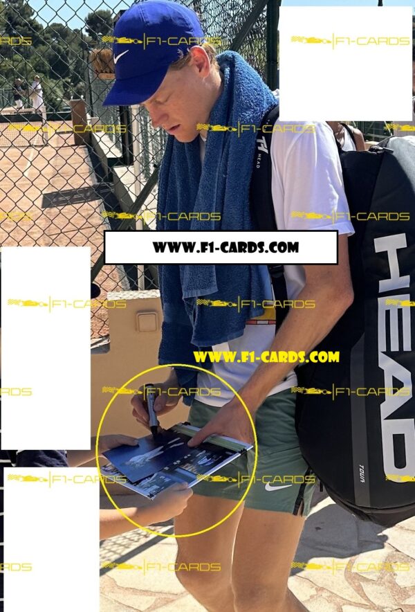 Photograph "2025 Australian Open Winner"  signed by Jannik Sinner