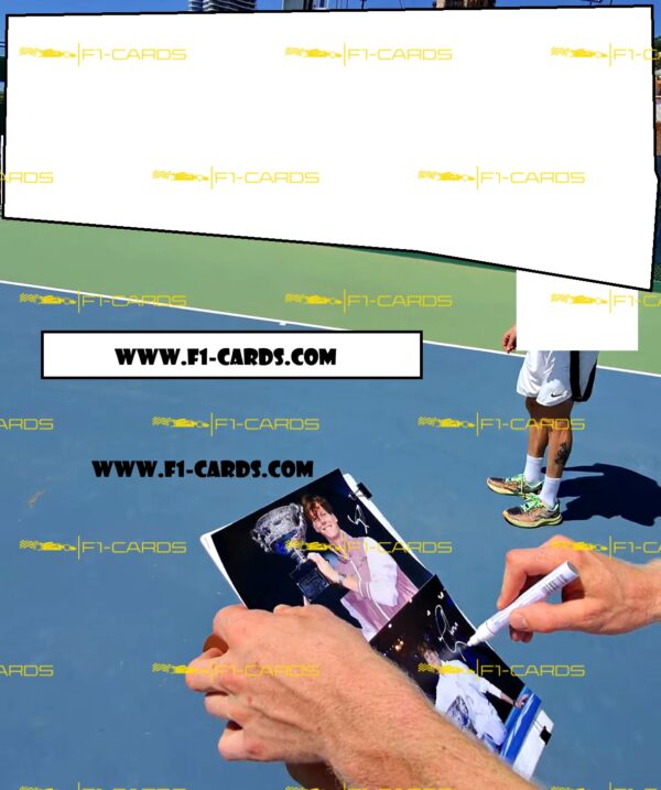 Photograph "2025 Australian Open Winner"  signed by Jannik Sinner