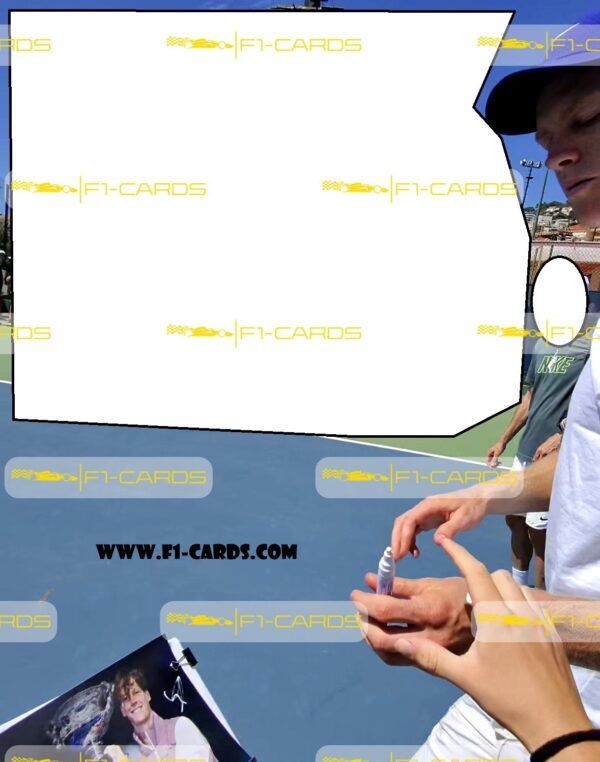Photograph "2025 Australian Open Winner"  signed by Jannik Sinner