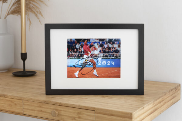Photograph "2024 Olimpic Champion"  signed by Novak Djokovic