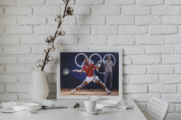 Photograph "2024 Olimpic Champion"  signed by Novak Djokovic