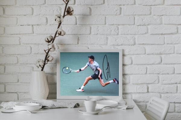 фото Синер 2 рамка Photograph "2024 Australian Open Winner" signed by Jannik Sinner
