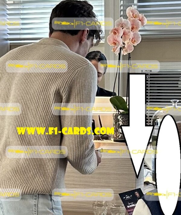 Autograph card. 2025 Qatar GP  - signed by driver George Russell