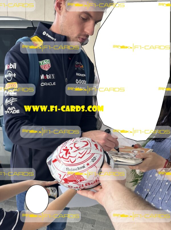 Max Verstappen signed scale model helmet 2025 Japanese GP