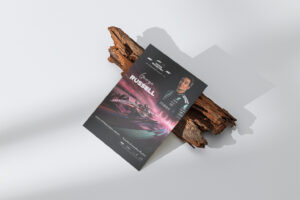 Autograph card. 2025 Qatar GP  - signed by driver George Russell