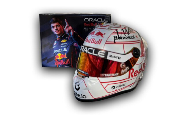 Max Verstappen signed scale model helmet 2025 Japanese GP