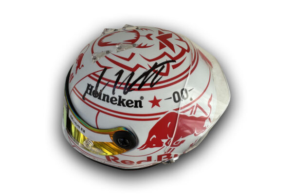 Max Verstappen signed scale model helmet 2025 Japanese GP