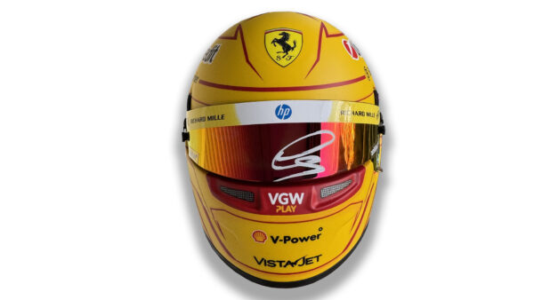 Lewis Hamilton signed model helmet Ferrari F1 Team 2005