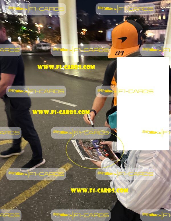Photo. 2025 Saudi Arabian GP Winner signed by driver - Oscar Piastri