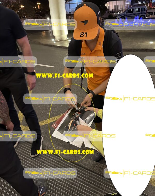 Photo. 2025 Belgian GP Winner signed by driver - Oscar Piastri