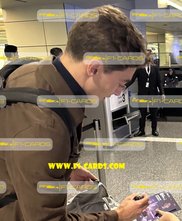 Autograph card. 2024 Qatar GP - signed by driver George Russell