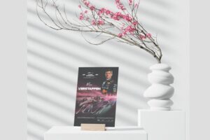 Autograph card. 2025 Qatar GP  - signed by driver Max Verstappen