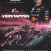 Autograph card. 2025 Qatar GP  - signed by driver Max Verstappen