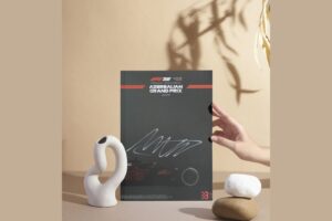 Autograph card. 2025 Azerbaijan GP  - signed by driver Max Verstappen