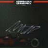 Autograph card. 2025 Azerbaijan GP  - signed by driver Max Verstappen