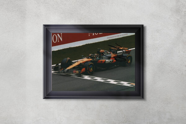Photo. 2025 Belgian GP Winner signed by driver - Oscar Piastri