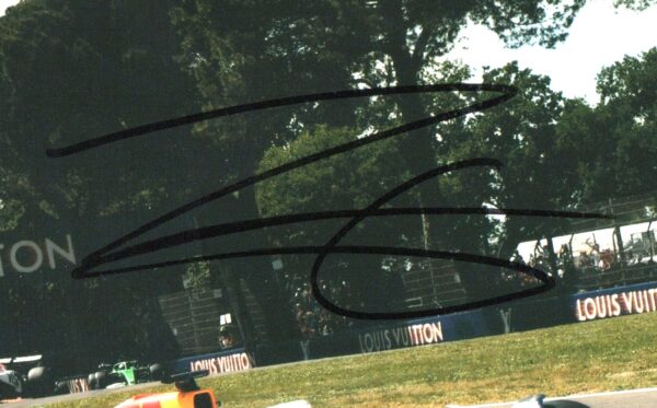 Photo. 2025 Emilia Romagna GP , Isack Hadjar  - signed by driver Isack Hadjar