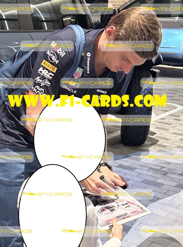 Poster. 2025 Japanese GP Winner - signed by driver Max Verstappen