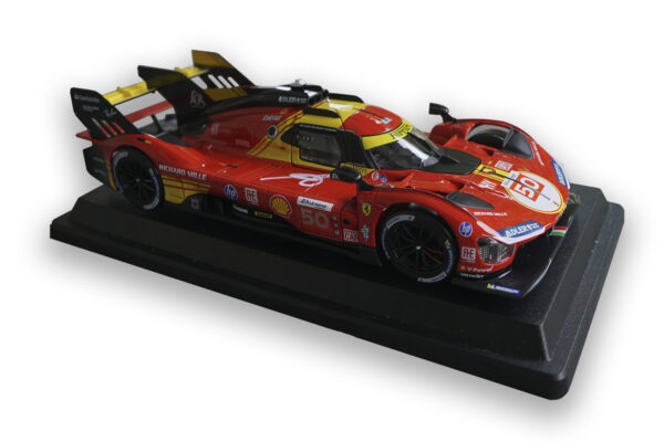 машина 50 (1) Antonio Fuoco, Miguel Molina, Nicklas Nielsen signed 24H Le Mans model car Ferrari 2024