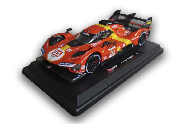 Antonio Giovinazzi, Alessandro Pier Guidi, James Calado signed 24H Le Mans model car Ferrari 2023