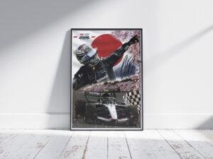 Poster. 2026 Japanese GP Winner - signed by driver Andrea Kimi Antonelli