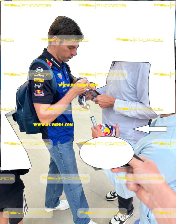Max Verstappen signed scale model helmet 2024 Season