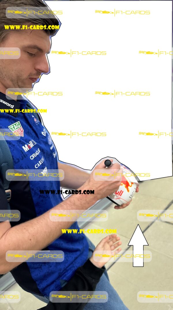 Max Verstappen signed scale model helmet 2023 Japanese GP