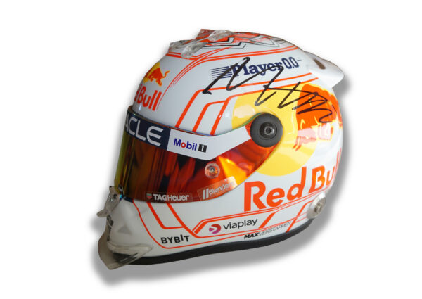 Max Verstappen signed scale model helmet 2023 Japanese GP