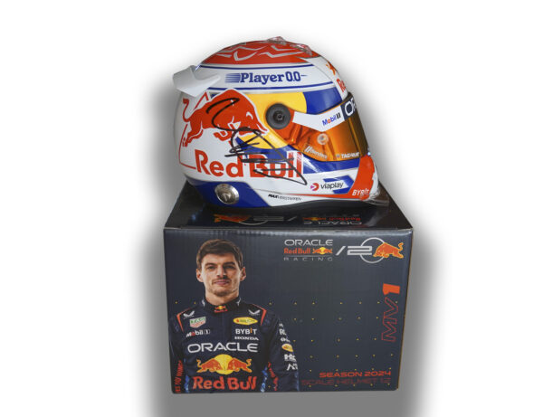 Max Verstappen signed scale model helmet 2024 Season