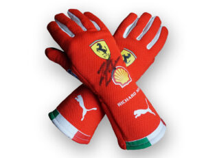перчатки Леклер 1 (1) 2026 Monza GP Official signed authentic Charles Leclerc gloves from Ferrari F1 team